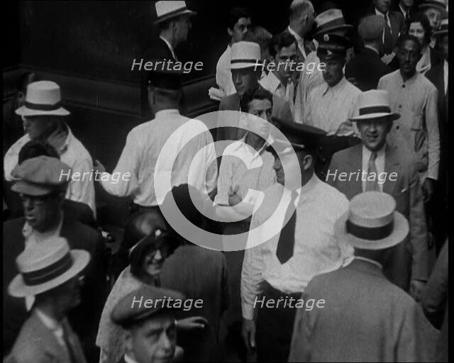 American Civilians Walking down the Streets, 1930. Creator: British Pathe Ltd.
