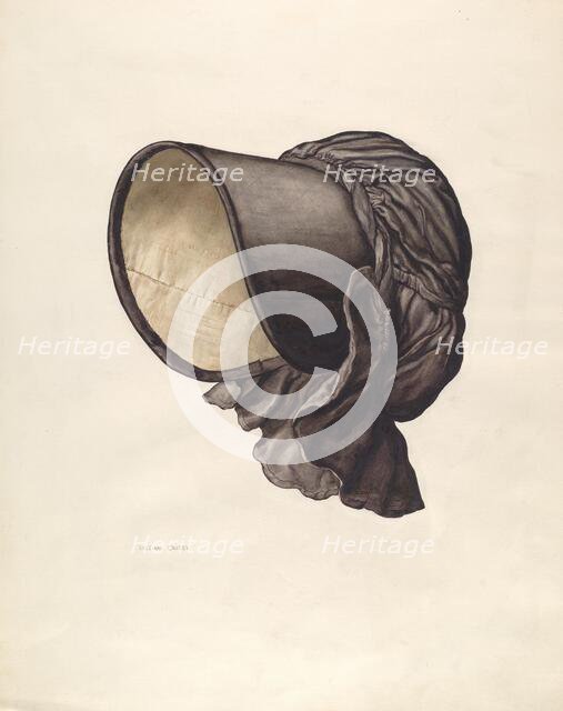 Bonnet, c. 1940. Creator: Lillian Causey.