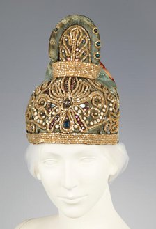 Headdress, Russian, first quarter 19th century. Creator: Unknown.