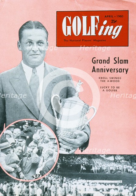 Bobby Jones, cover of Golfing magazine, American, April 1960. Artist: Unknown