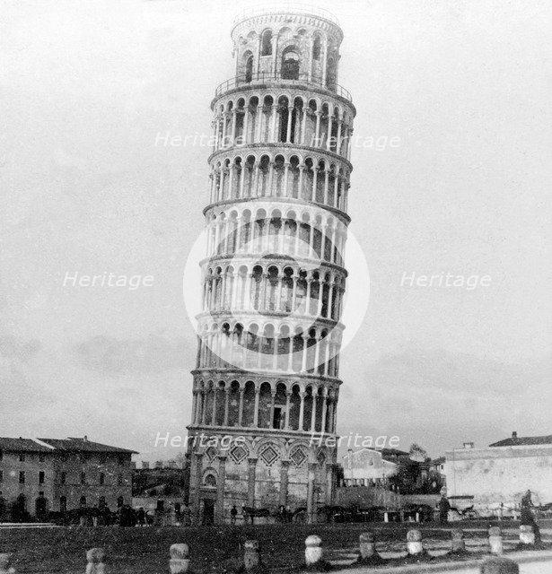 The Leaning Tower of Pisa, Italy, 1892. Artist: Unknown