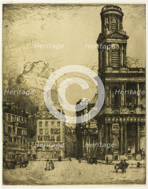 Saint Sulpice, Paris: La Grande Tour, 1900. Creator: Donald Shaw MacLaughlan.