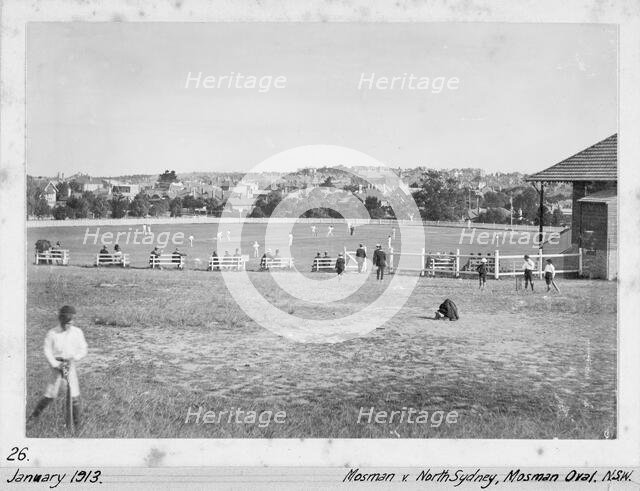 Mosman Oval, January 1913. Creator: Unknown.