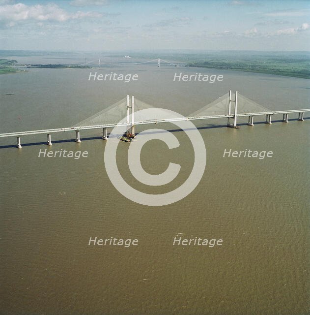 Second Severn Crossing, M4, New Passage, Pilning and Severn Beach, Gloucestershire, 25/04/1996. Creator: John Laing plc.