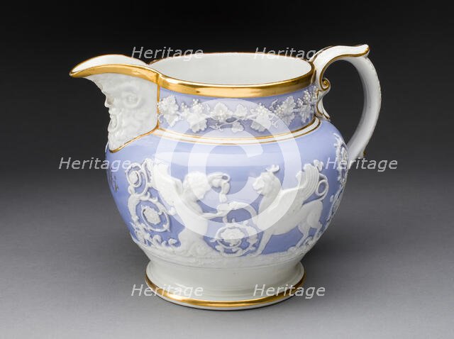 Pitcher, Staffordshire, c. 1840. Creator: Staffordshire Potteries.