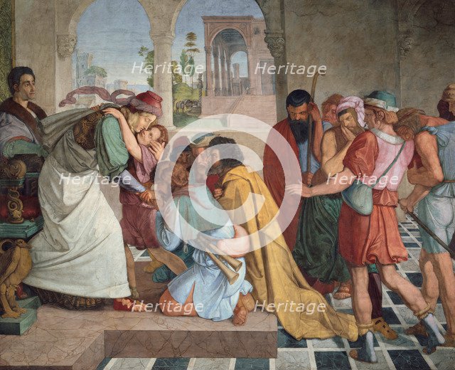 Joseph Reveals Himself to His Brothers, 1817. Artist: Cornelius, Peter, von (1784-1867)