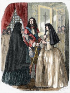 Louis XIV and his mistress Louise de La Valliere, 19th century. Creator: Unknown.