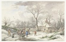 Winter: Assembling for Shrove Tuesday, 1705. Creator: Jan van der Meer.