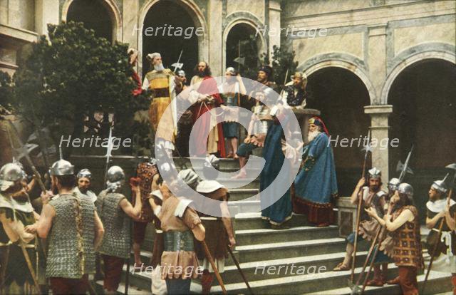 Jesus before Ananias, 1922.  Creator: Henry Traut.