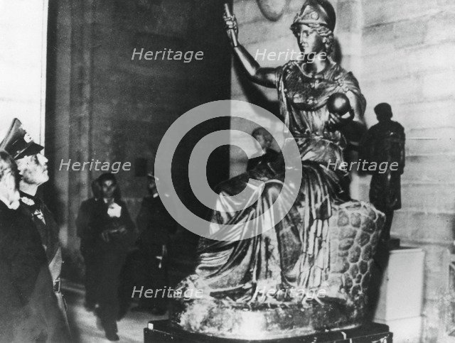 German Field Marshal von Rundstedt visiting the Louvre, occupied Paris, October 1940. Artist: Unknown