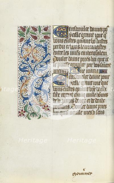 Book of Hours (Use of Rouen): fol. 149v, c. 1470. Creator: Master of the Geneva Latini (French, active Rouen, 1460-80).