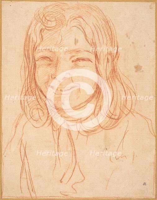 A Smiling Boy with Flowing Hair, c. 1700. Creator: Unknown.