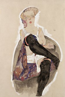 Girl with Crossed Legs, 1911.
