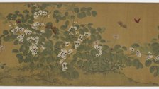 Broad Bean Flowers and Butterflies, Ming dynasty, 15th century. Creator: Unknown.