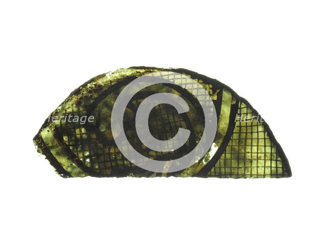 Glass Fragment, French, 13th century. Creator: Unknown.