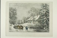 The Snow Storm, c.1864. Creators: Unknown, Nathaniel Currier, James Merritt Ives, Currier and Ives.