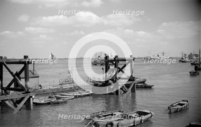 The Thames Estuary at Gravesend, Kent, c1945-c1965. Artist: SW Rawlings