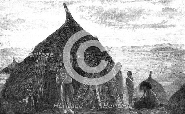 Illustrations of "The Wild Tribes of the Soudan", by F. L. James...: a Basé Hut at Koolookoo, 1883. Creator: Unknown.