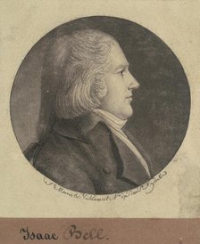 Isaac Bell, 1797. Creator: Charles Balthazar Julien Févret de Saint-Mémin.