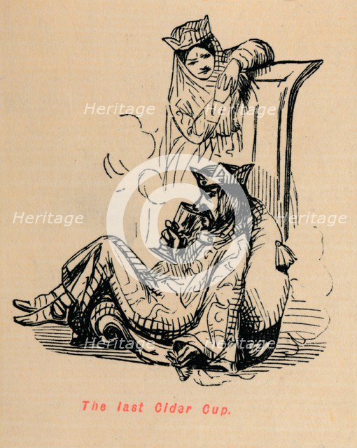 'The last Cider Cup', c1860, (c1860). Artist: John Leech.