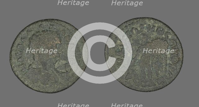 Coin Portraying the Emperor Severus Alexander, before 222. Creator: Unknown.