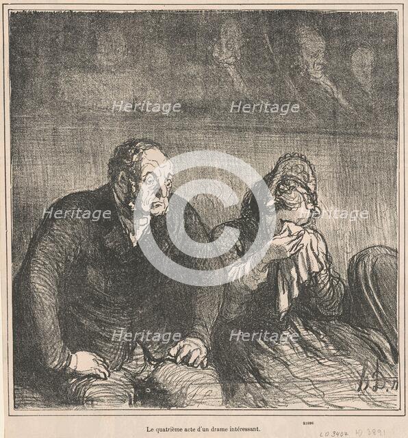 Le quatrième acte d'un drame intéressant, 19th century. Creator: Honore Daumier.