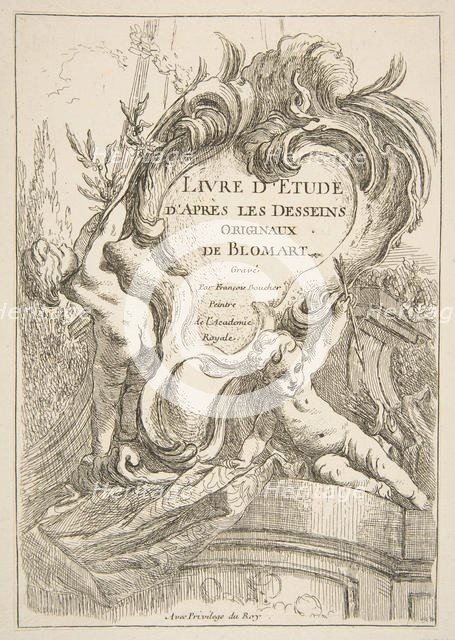 Title Page, 1753. Creator: Francois Boucher.