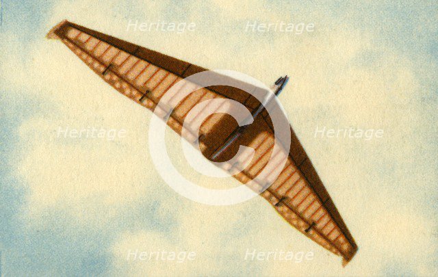 Flying wing model plane, 1932. Creator: Unknown.
