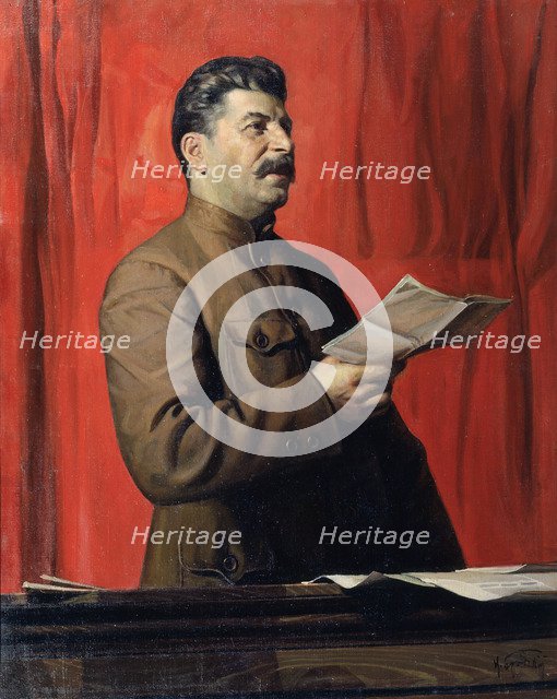 'Portrait of Joseph Stalin', 1933.  Artist: Isaak Brodsky