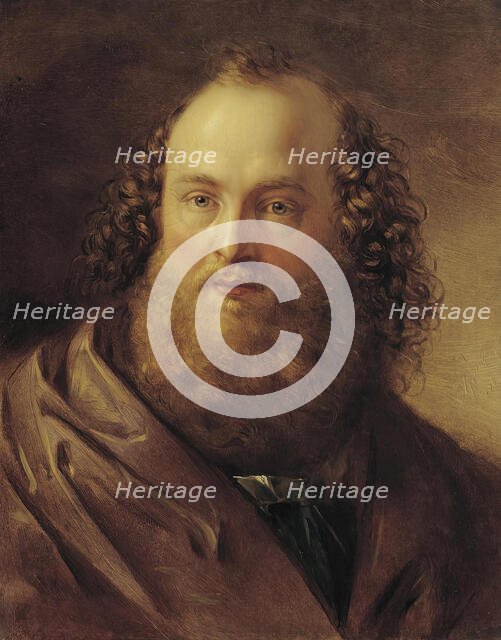 Male study head, 1835. Creator: Karl Joseph Aloys Agricola.