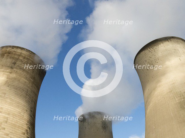 Cooling towers, Didcot 'A' Power Station, Power Station Road, Didcot, Oxfordshire, 2013. Artist: Steve Cole.