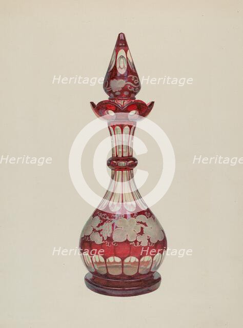 Decanter, 1935/1942. Creator: Frank M Keane.