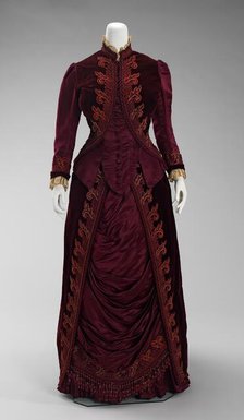Dress, French, ca. 1885. Creators: House of Worth, Charles Frederick Worth.