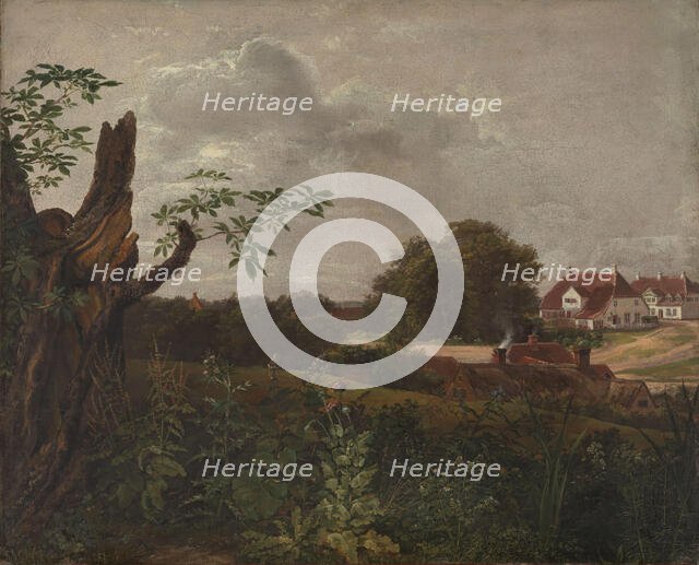 The Big Inn at Fredensborg, 1817. Creator: Johan Christian Dahl.