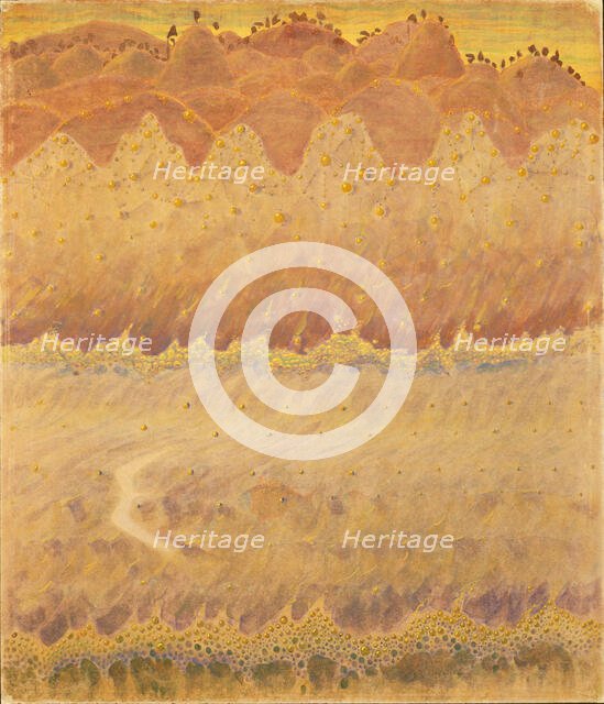 Sonata No. 5 (Sonata of the Sea). Allegro, 1908. Creator: Ciurlionis, Mikalojus Konstantinas (1875-1911).