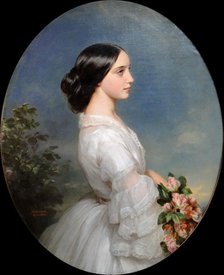 Carmen Aguado, duchesse de Montmorency, 1860. Creator: Winterhalter, Franz Xavier (1805-1873).
