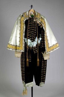 Evening suit, British, ca. 1885. Creator: Unknown.
