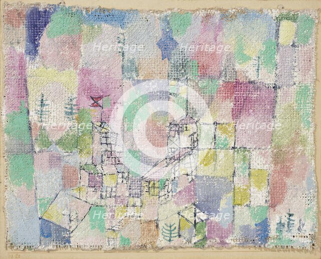 Zwei Lustschlösschen (Two pleasure palaces) , 1918. Creator: Klee, Paul (1879-1940).