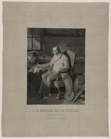 Portrait of Joseph Marie Jacquard (1752-1834), Lyon, 1839. Creator: Michel-Marie Carquillat.