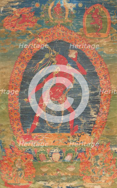 Thangka of Sarva Buddha Dakini, 18th century. Creator: Tibetan culture.