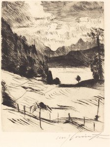 Der Walchensee (The Walchensee), 1920. Creator: Lovis Corinth.