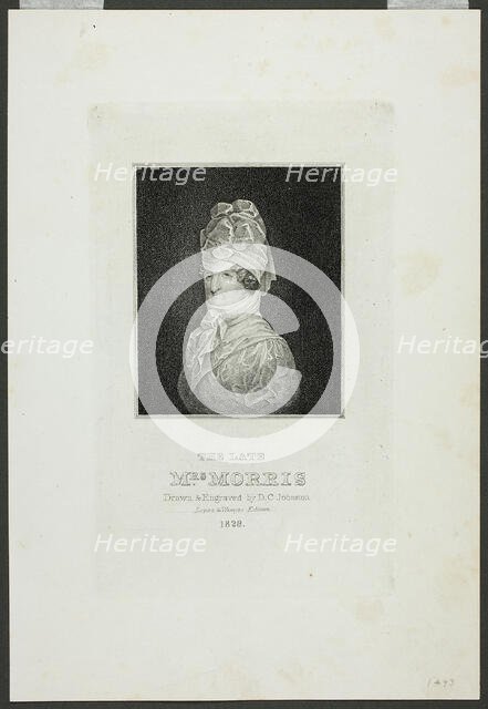 The Late Mrs. Morris, 1828. Creator: David Claypoole Johnston.