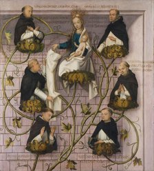 Lineage of the Dominican Order, 1501. Creators: Hans Holbein the Elder, Jesus Christ