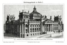 The Reichstag, Berlin, Germany, late 19th century. Artist: Unknown