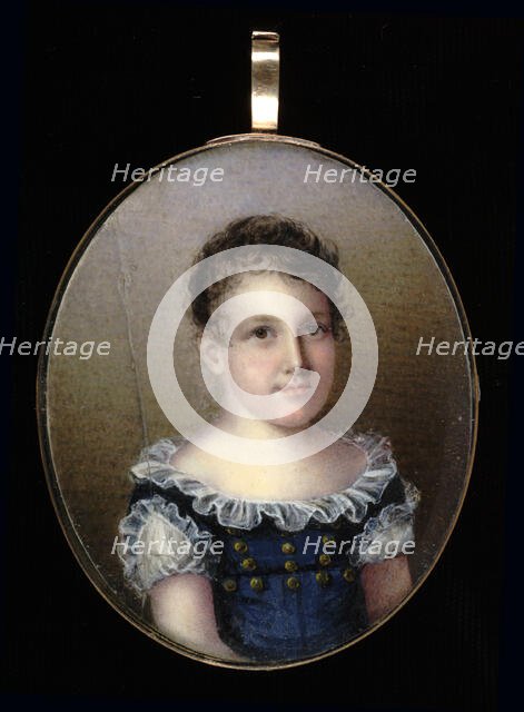 Portrait of a Young Girl, 1825. Creator: Mary Jane Simes.
