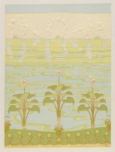 Decoration in Enameled Tiles for Bathroom, 1898. Creator: Félix Albert Anthyme Aubert (French, 1866-1940); Alexandre-Louis-Marie Charpentier (French, 1856-1909), and.