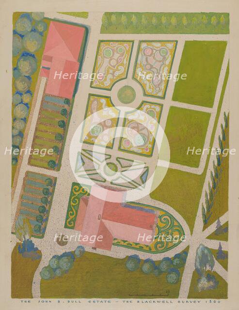 John B. Bull Garden, c. 1938. Creator: Gilbert Sackerman.