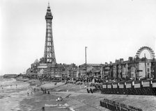 The front at Blackpool, Lancashire, 1894-1910. Artist: Unknown