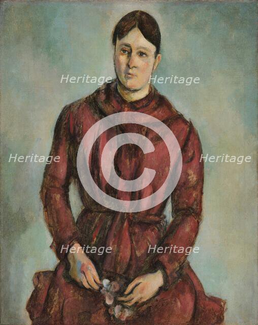 Madame Cézanne in Red, 1890-1894. Creator: Cézanne, Paul (1839-1906).