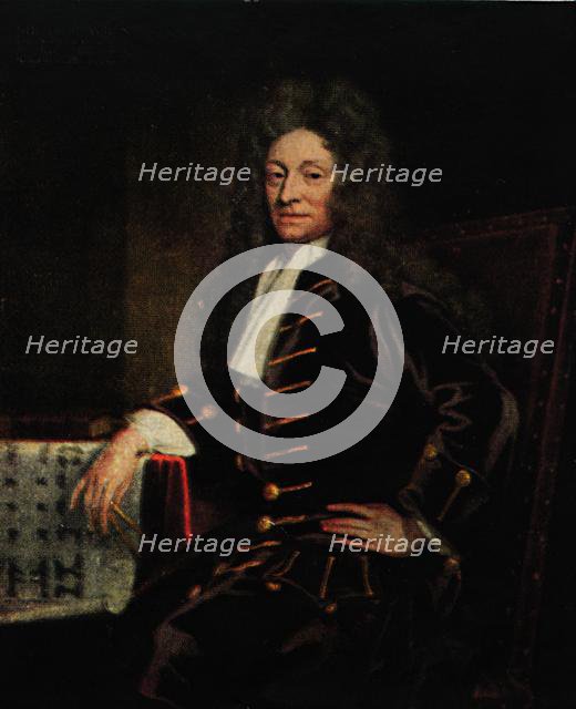 'Pathfinders - Sir Christopher Wren', 1711, (1922). Creator: Sir Godfrey Kneller.
